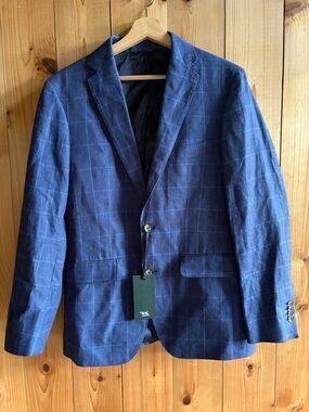 Rodd & Gunn Blue Windowpane Sport Coat